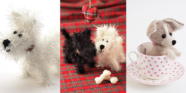 Voorbeelden uit "Honden en puppies breien"